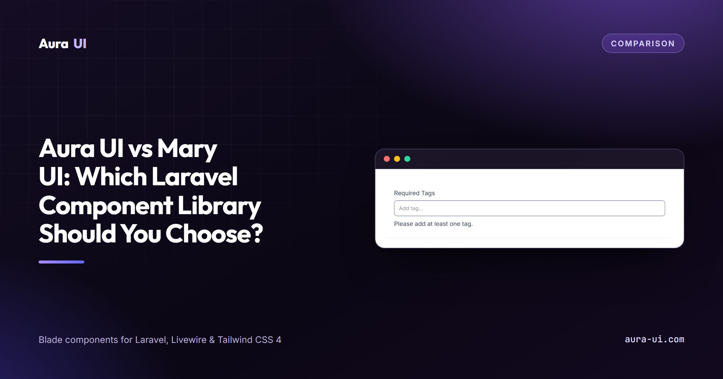 Aura UI vs Mary UI: Which Laravel Component Library Should You Choose?