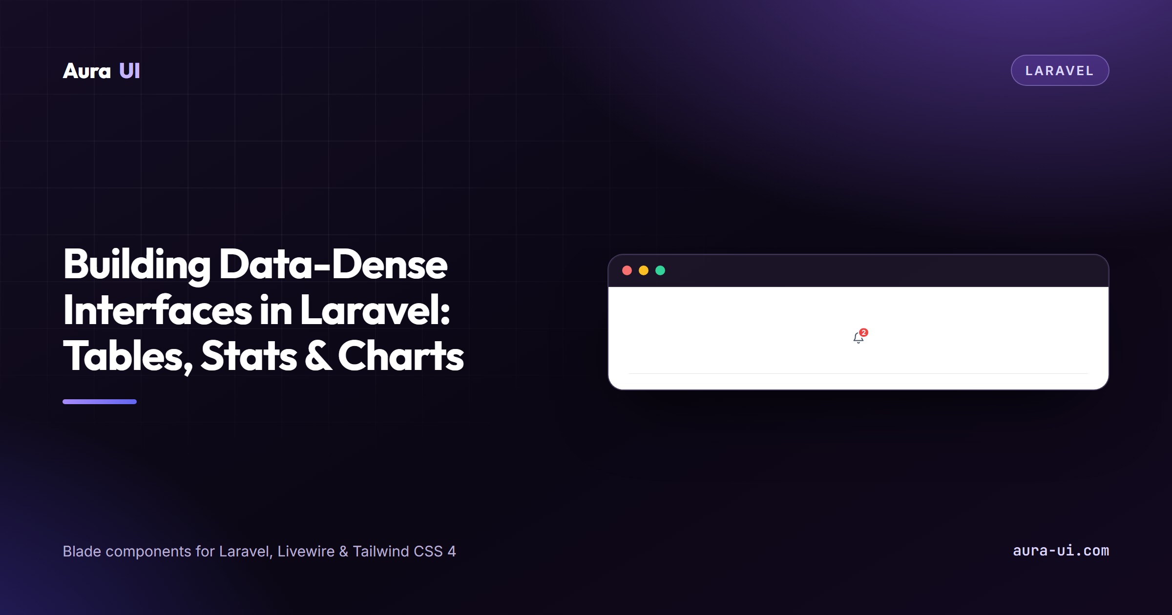 Building Data-Dense Interfaces in Laravel: Tables, Stats & Charts