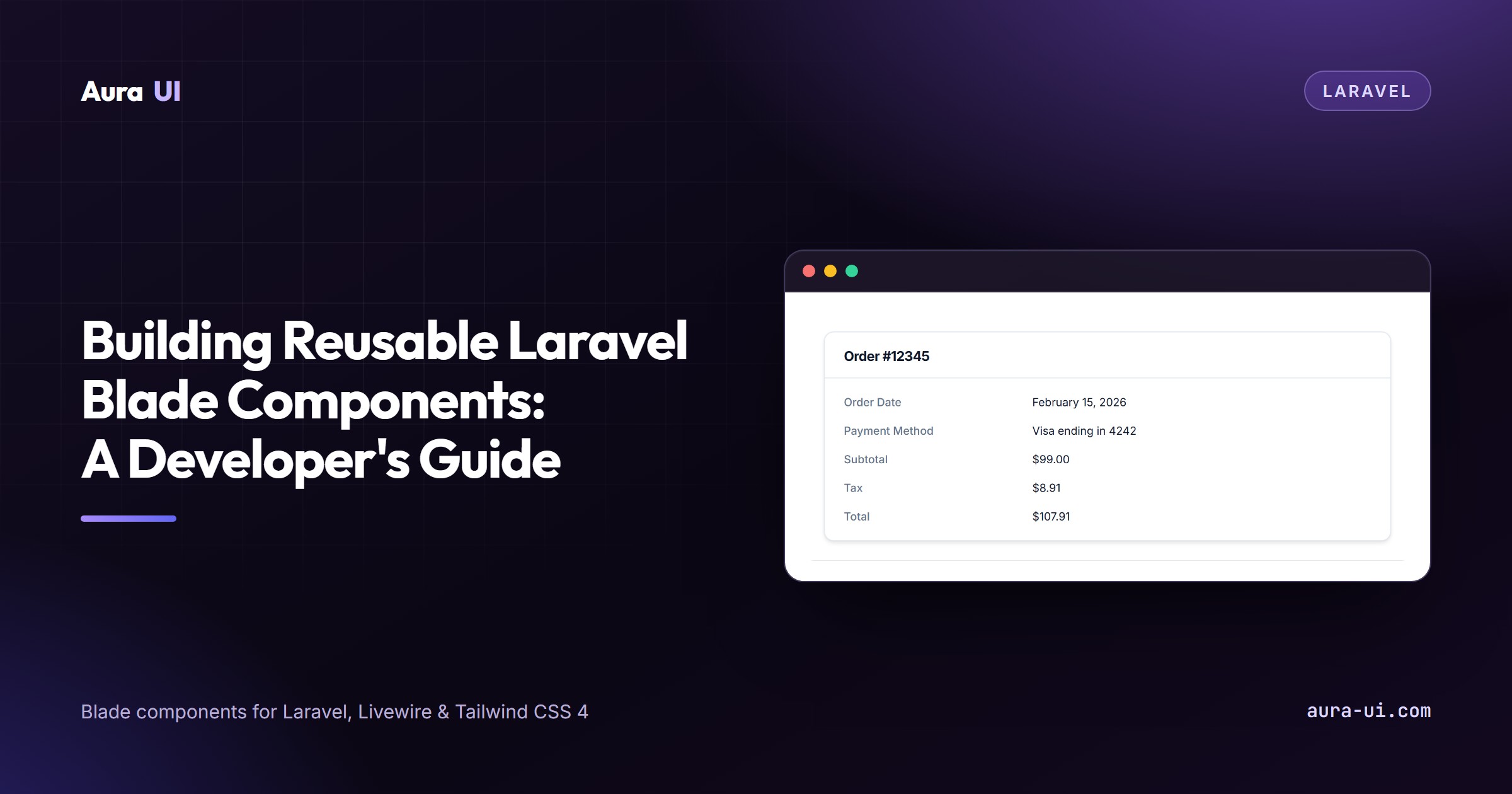 Building Reusable Laravel Blade Components: A Developer's Guide