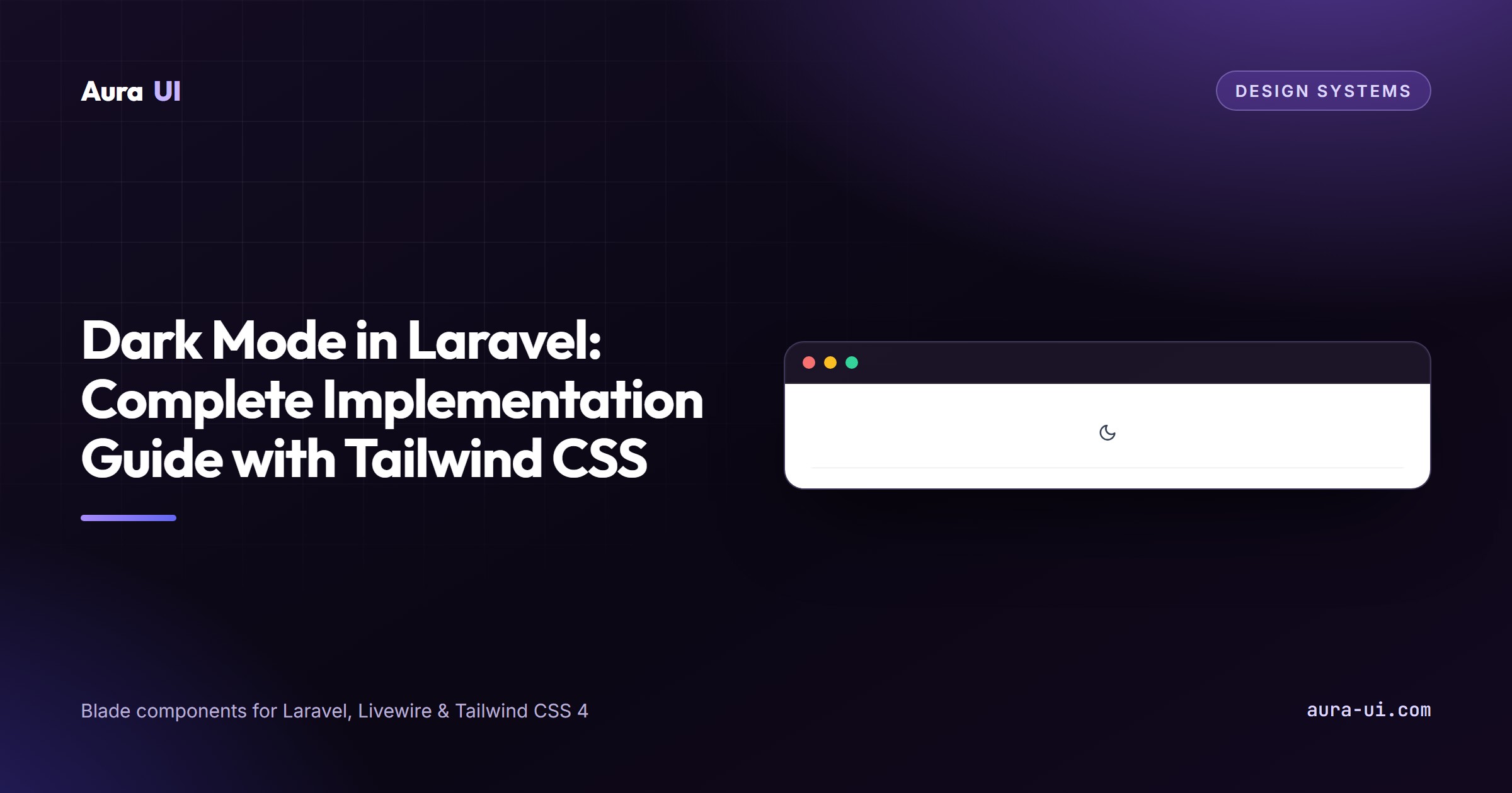Dark Mode in Laravel: Complete Implementation Guide with Tailwind CSS