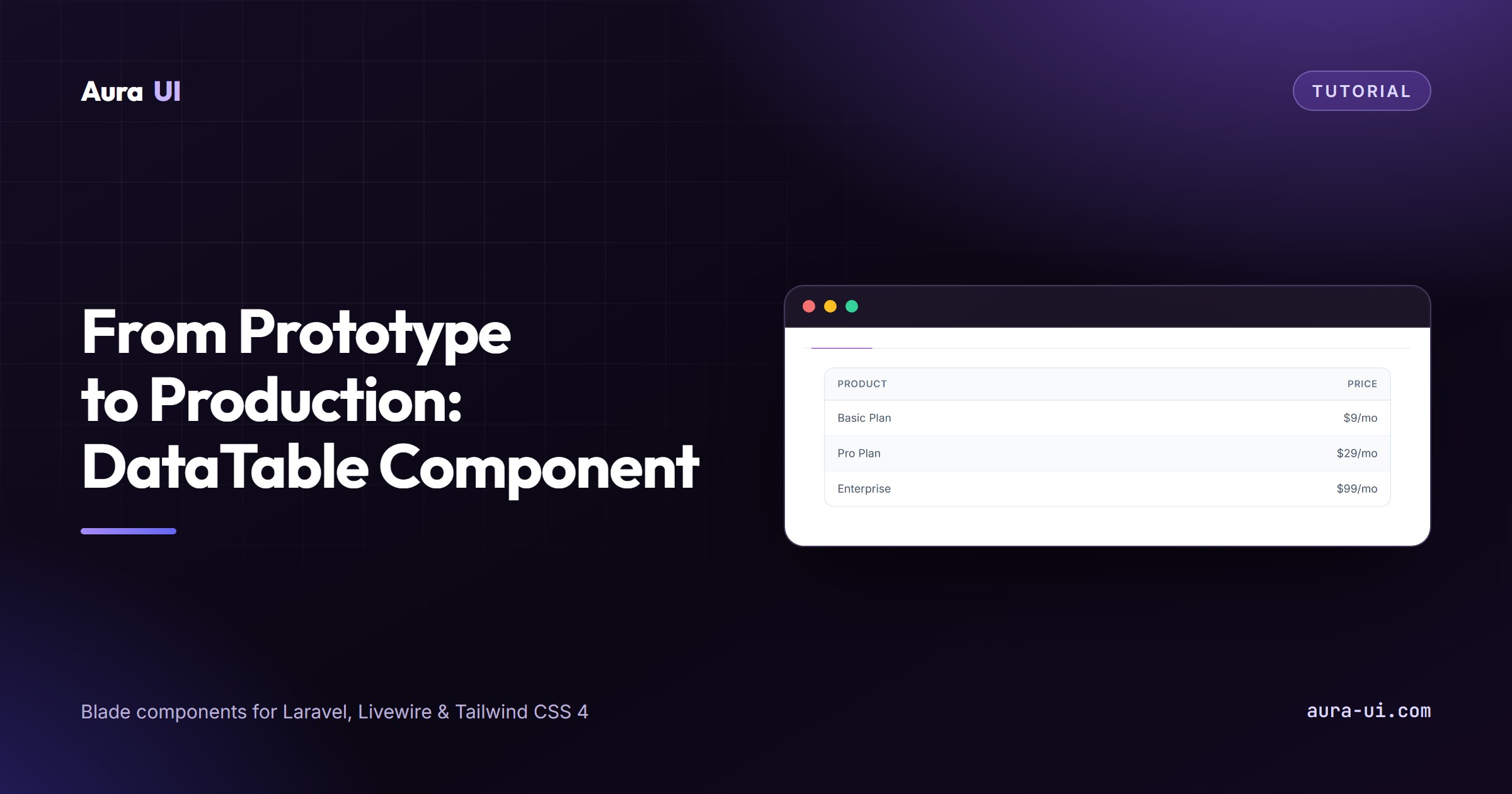 From Prototype to Production: DataTable Component