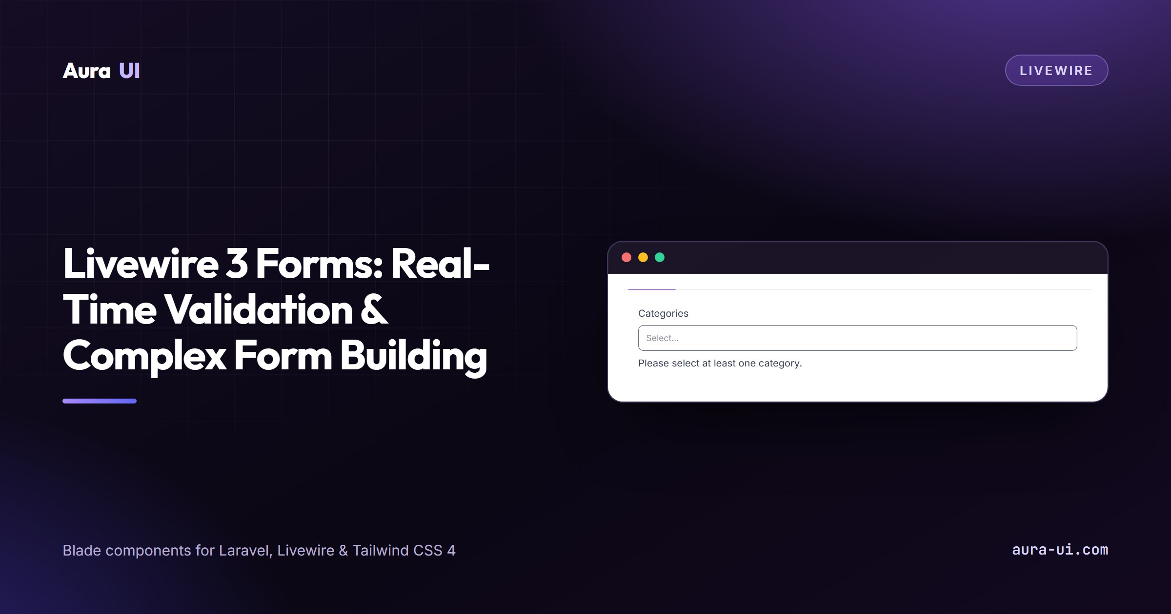 Livewire 3 Forms: Real-Time Validation & Complex Form Building
